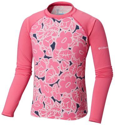 Boys' Sandy Shores&trade; Printed Top Sandy Shores&trade;Printed LS Sunguard | 368 | L, Wild Geranium Floral, front