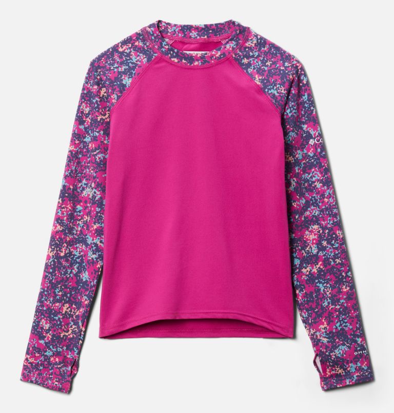 Sandy Shores Printed LS Sunguard | 665 | XXS, Color: Wild Fuchsia, Wild Fuchsia Dotty Disguis, image 1