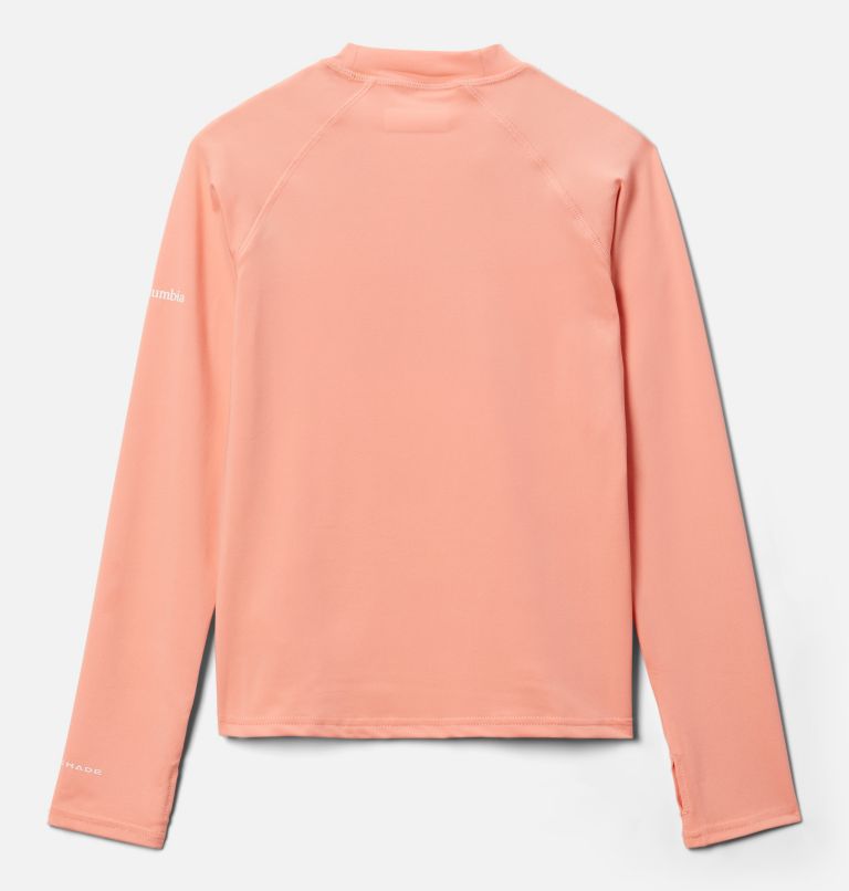 Thumbnail: Kids’ Sandy Shores Printed Long Sleeve Sunguard Shirt, Color: Coral Reef In The Leaves, image 2