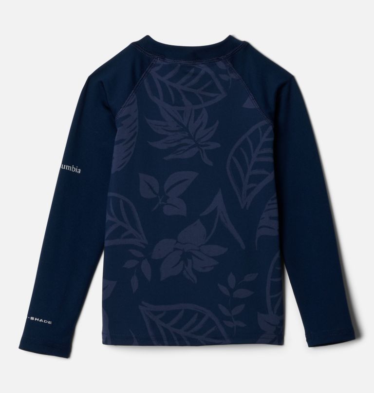Kids' Toddler Sandy Shores Printed Long Sleeve Sunguard Shirt, Color: Coll Navy Pasteled Tonal, Coll Navy, image 2