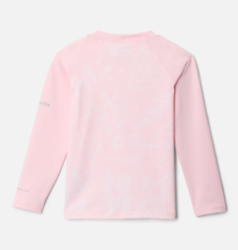 Kids' Toddler Sandy Shores Printed Long Sleeve Sunguard Shirt, Color: Satin Pink Pasteled Tonal, Satin Pink, image 2