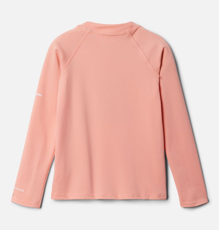 Kids' Toddler Sandy Shores Printed Long Sleeve Sunguard Shirt, Color: Coral Reef In The Leaves, image 2
