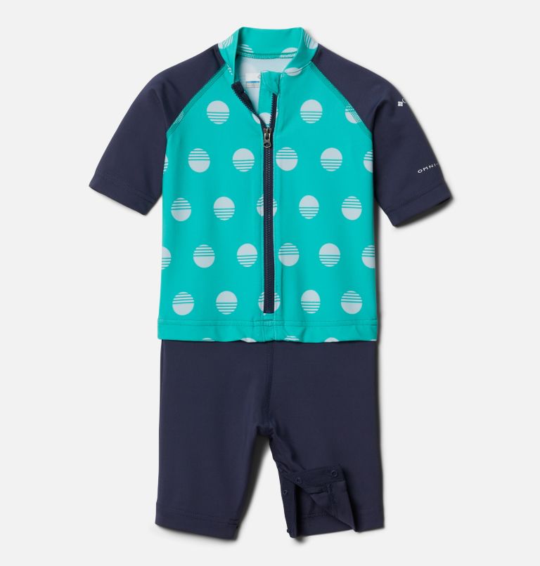 Toddler Sandy Shores Sunguard Suit, Color: Electric Turquoise Sundaze, Nocturnal, image 1