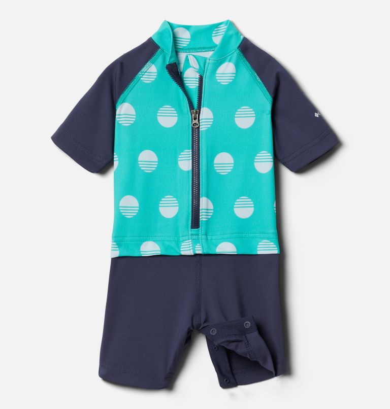 Infant Sandy Shores Sunguard Suit, Color: Electric Turquoise Sundaze, Nocturnal, image 1