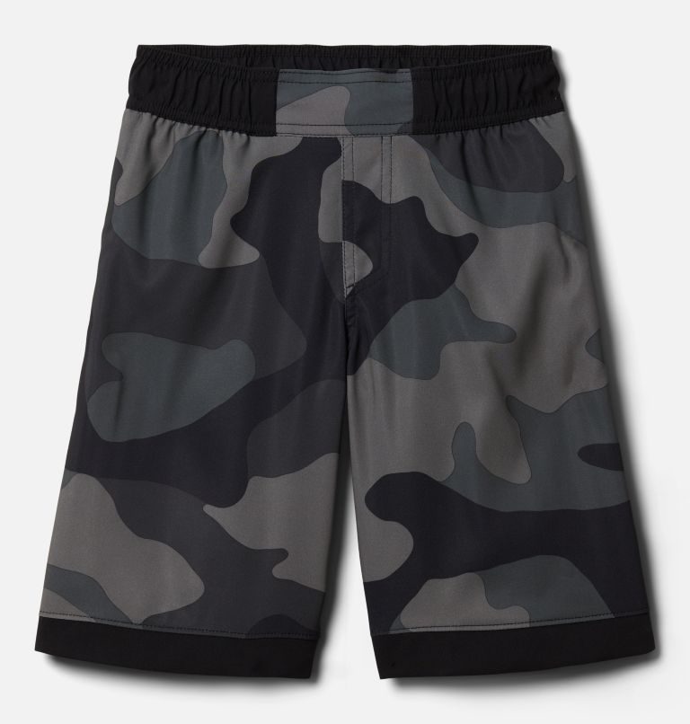 Thumbnail: Boys' Sandy Shores Board Shorts, Color: Black Mod Camo, image 1