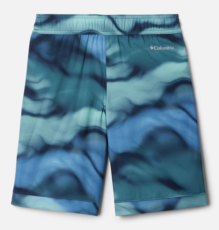 Boys' Sandy Shores Board Shorts, Color: Collegiate Navy Undercurrent, image 2