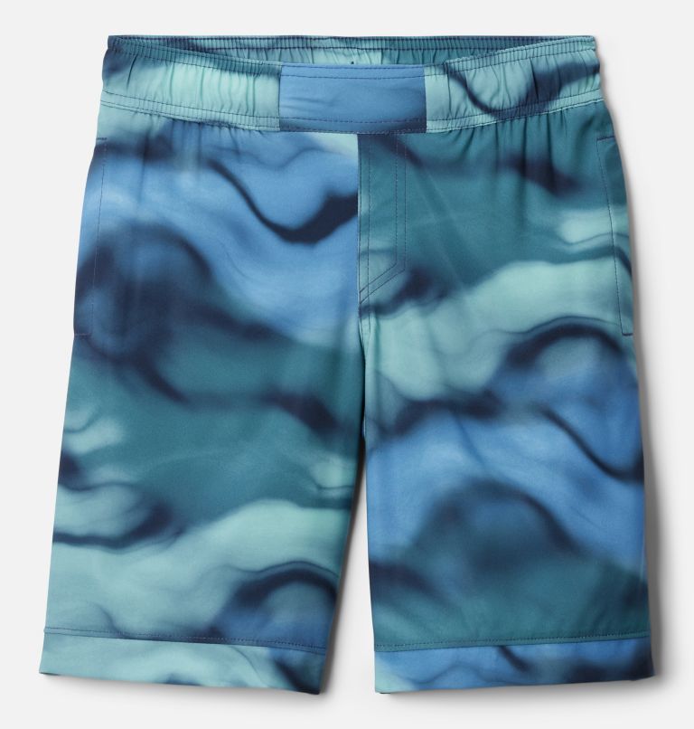 Thumbnail: Boys' Sandy Shores Board Shorts, Color: Collegiate Navy Undercurrent, image 1