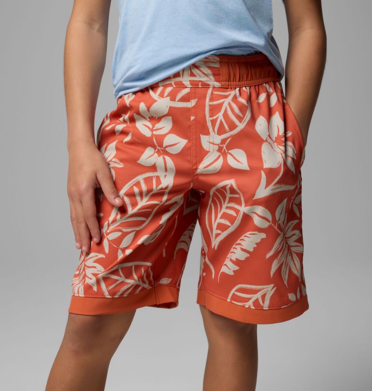 Boys' Sandy Shores Board Shorts, Color: Tuscan Pasteled Tonal, image 4