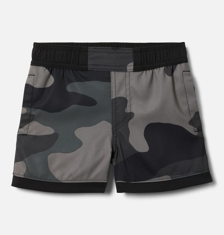 Boys' Toddler Sandy Shores Board Shorts, Color: Black Mod Camo, image 1