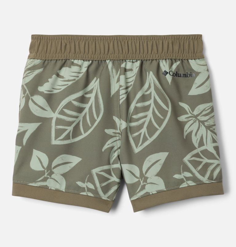 Boys' Toddler Sandy Shores Board Shorts, Color: Stone Green Pasteled Tonal, image 2
