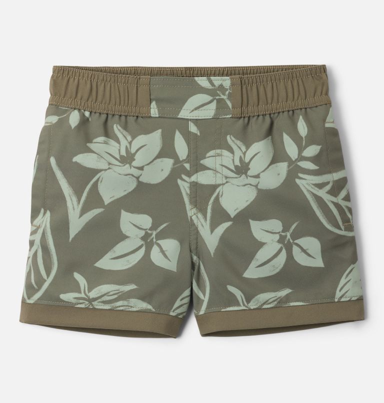 Boys' Toddler Sandy Shores Board Shorts, Color: Stone Green Pasteled Tonal, image 1