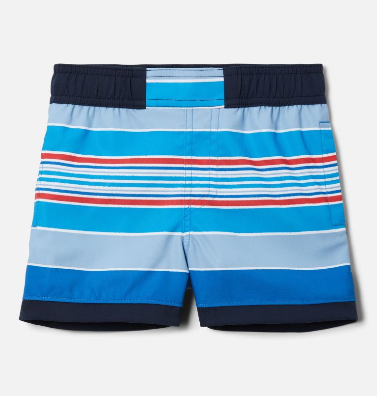 Boys' Toddler Sandy Shores Board Shorts, Color: Bright Indigo Danby Stripe, Coll Navy, image 1