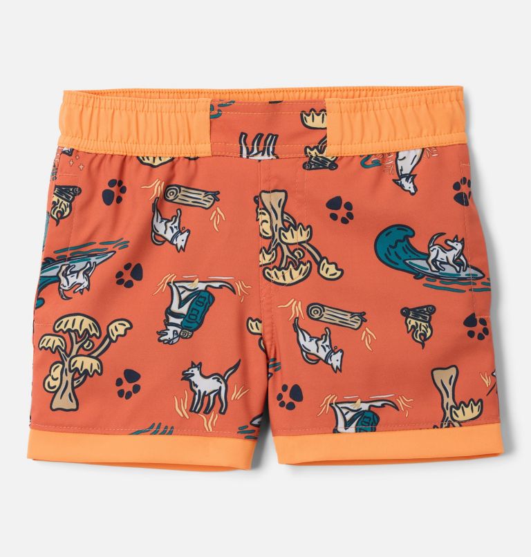 Boys' Toddler Sandy Shores Board Shorts, Color: Tuscan Trail Tails, Koi, image 1