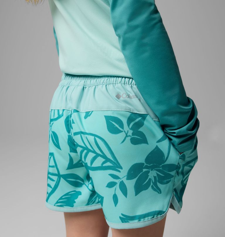 Girls' Sandy Shores Board Shorts, Color: Spray Pasteled Tonal, image 5