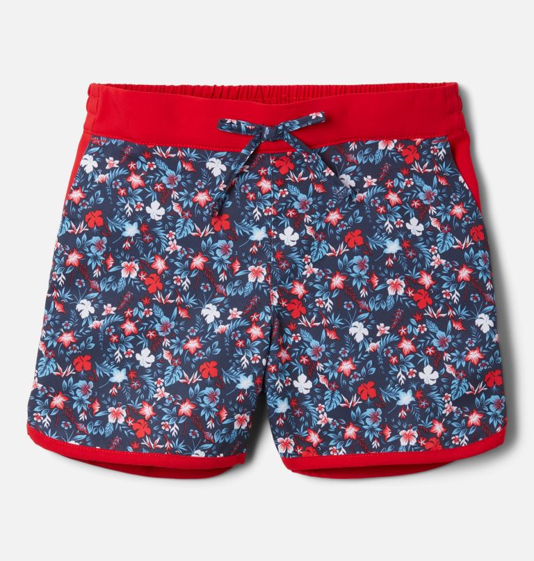 Sandy Shores pour fille Short de bain, Color: Nocturnal Mini-Biscus, Red LIly, image 1