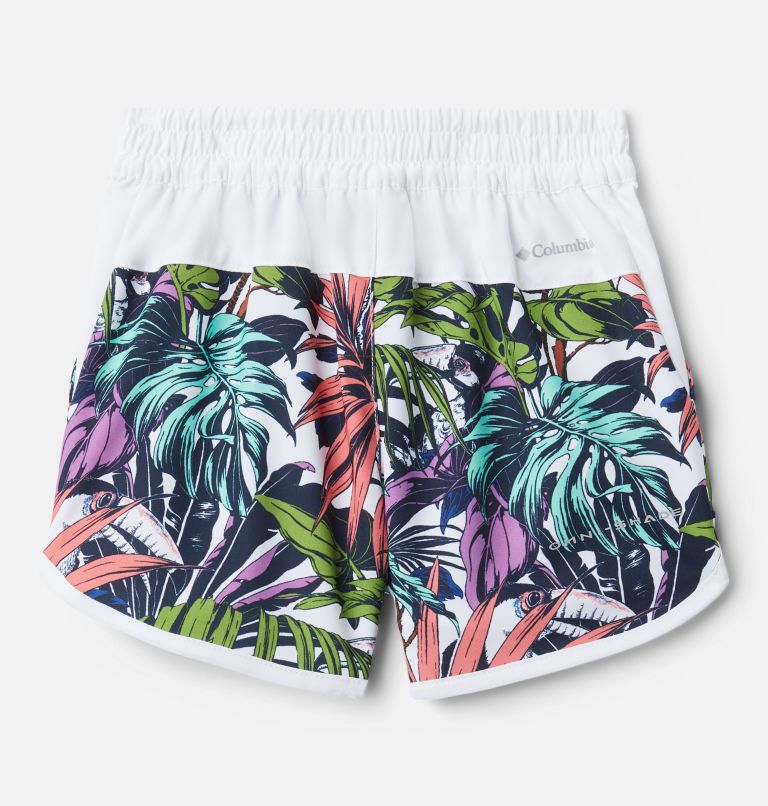 Short de plage Sandy Shores pour petite fille, Color: White Toucanical Multi, image 2