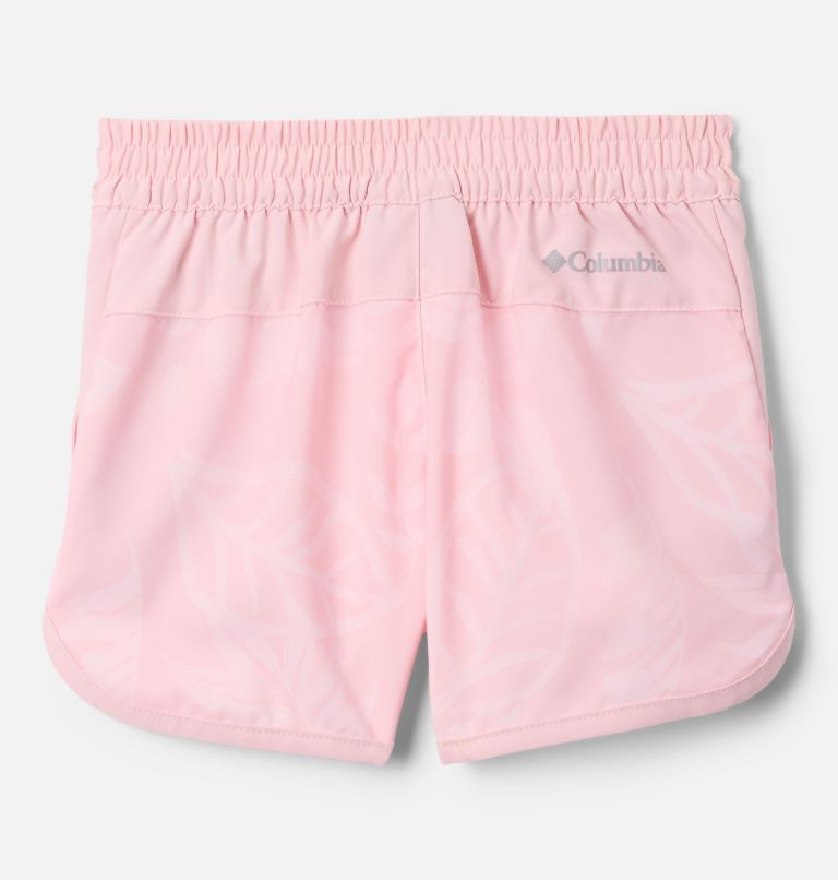 Girls' Toddler Sandy Shores Board Shorts, Color: Satin Pink Pasteled Tonal, image 2