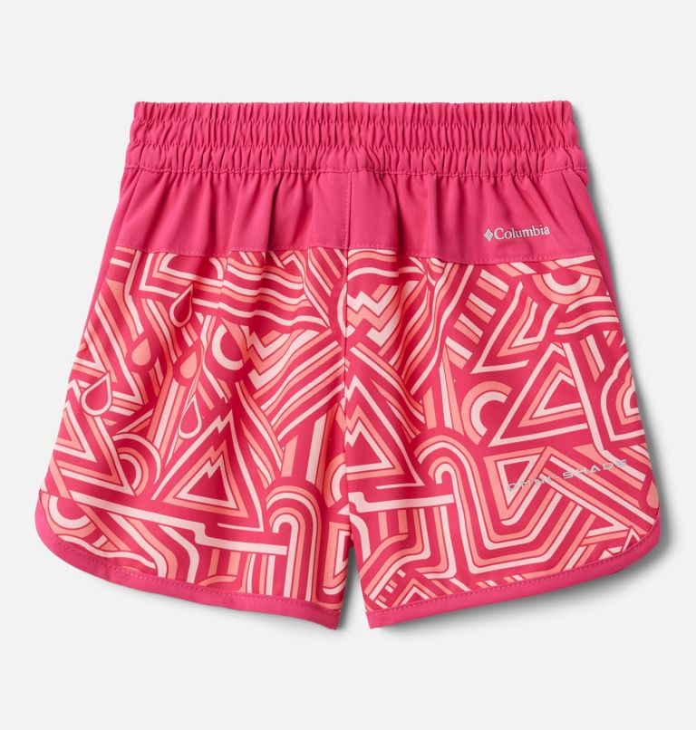 Short de plage Sandy Shores pour petite fille, Color: Cactus Pink, Geo Elements, Cactus Pink, image 2
