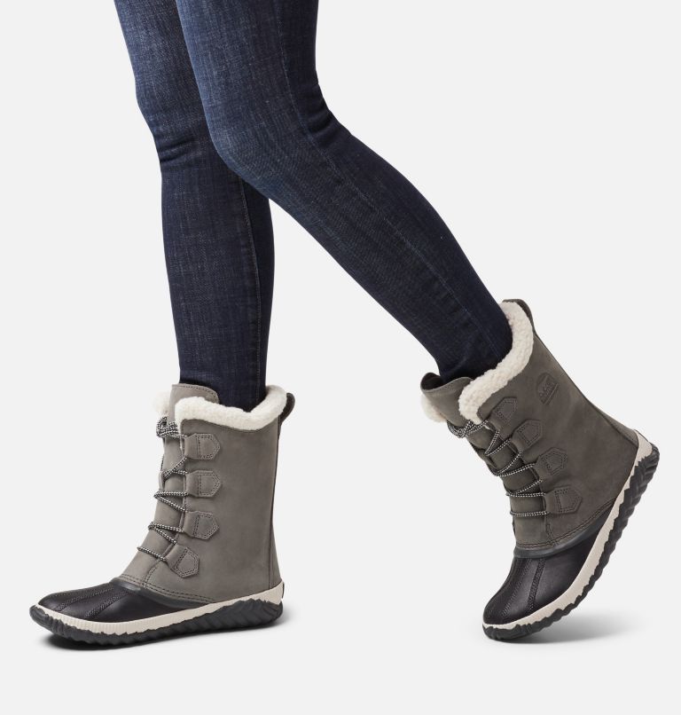 Women's Out 'N About Plus Tall Duck Boot, Color: Quarry, Coal, image 7