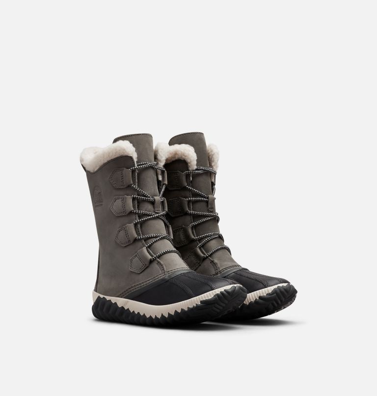 Women's Out 'N About Plus Tall Duck Boot, Color: Quarry, Coal, image 2