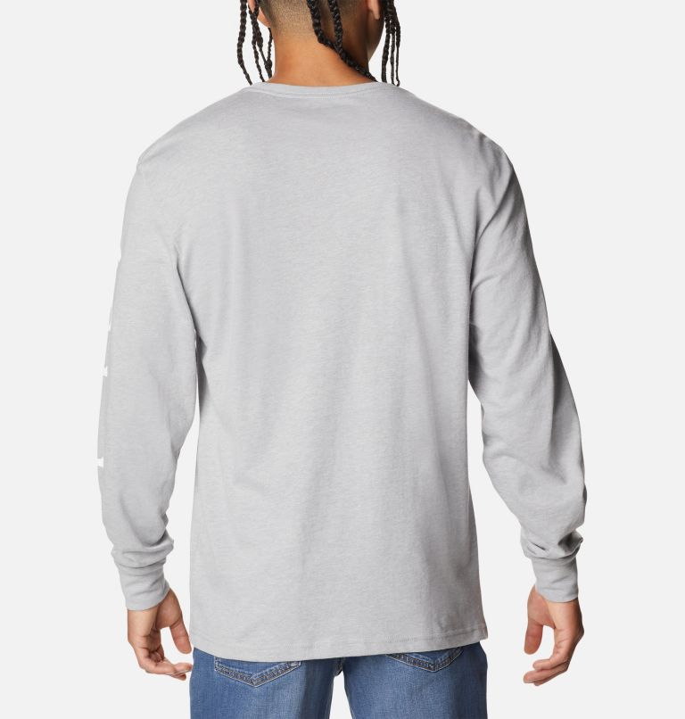 T-shirt Manches Longues North Cascades Homme, Color: Columbia Grey Heather, White, image 2