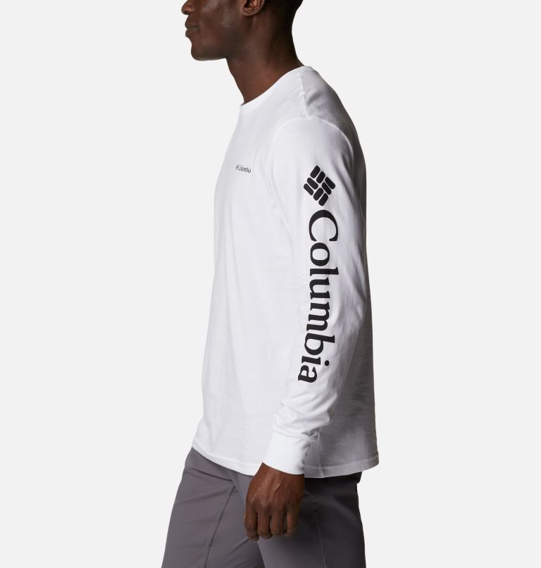 Camiseta de manga larga North Cascades para hombre, Color: White, image 3