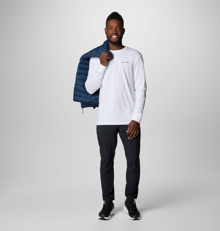 Men's North Cascades Long Sleeve T-Shirt, Color: White, CSC Box Logo, image 3