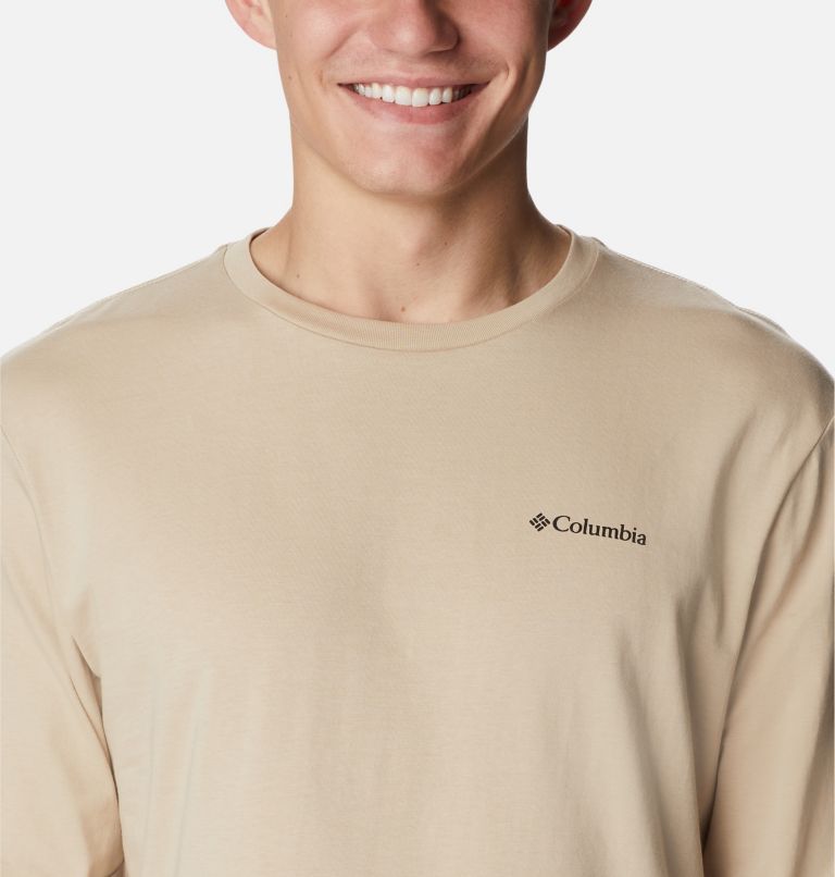 Men's North Cascades Long Sleeve T-Shirt, Color: Ancient Fossil, image 4