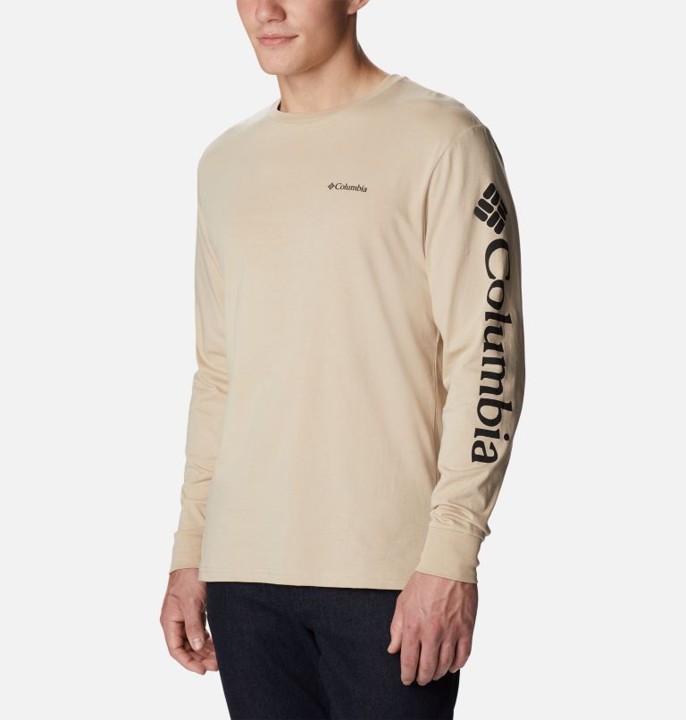 Men's North Cascades Long Sleeve Tee Shirt, Color: Ancient Fossil, image 5