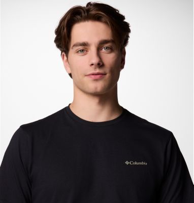 North Cascades T-Shirt für Männer, Color: Black, Pasteled Framed, image 24