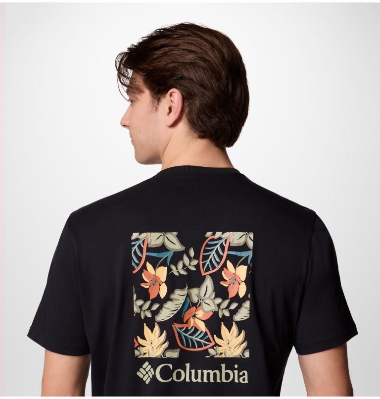 North Cascades Short Sleeve Tee, Color: Black, Pasteled Framed, image 5