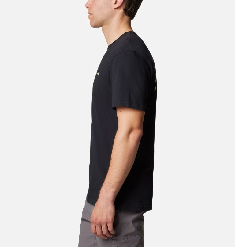 Men's North Cascades T-Shirt, Color: Black, Hex Flag, image 3