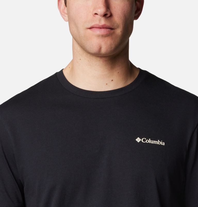 Men's North Cascades T-Shirt, Color: Black, Hex Flag, image 4