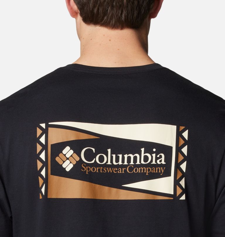 Men's North Cascades T-Shirt, Color: Black, Hex Flag, image 5