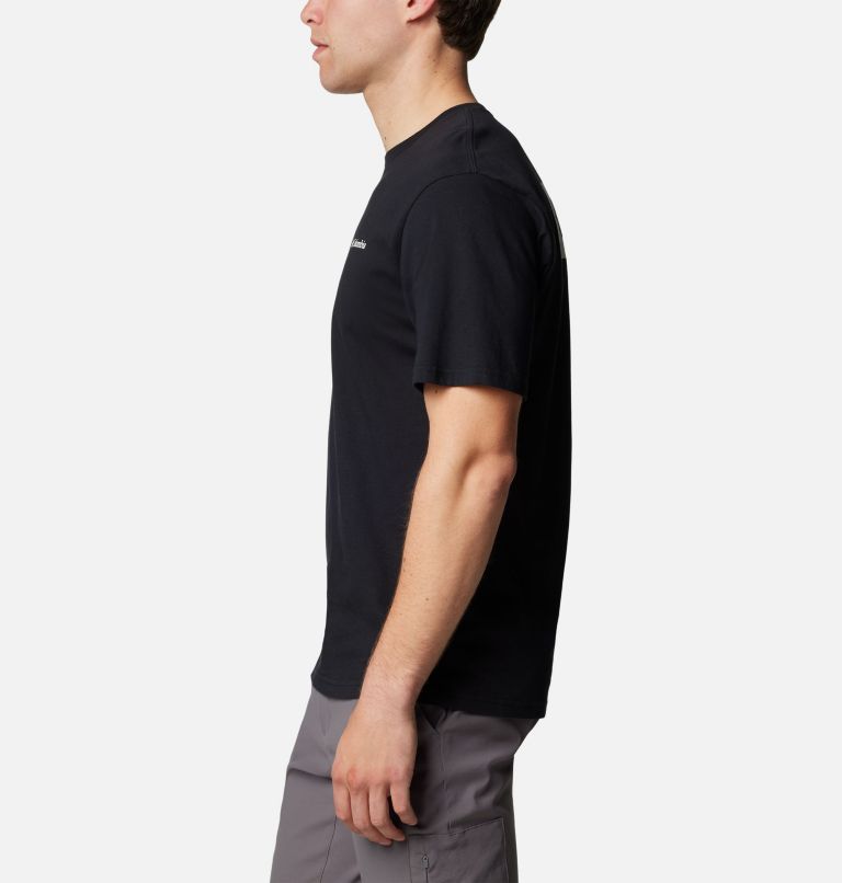 Camiseta de manga corta North Cascades para hombre, Color: Black, CSC Box Logo, image 3