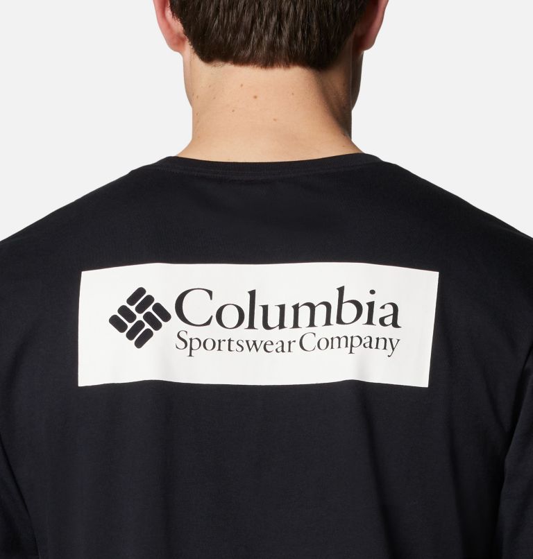 Thumbnail: Camiseta de manga corta North Cascades para hombre, Color: Black, CSC Box Logo, image 5