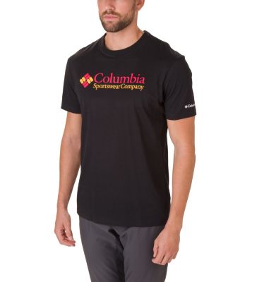 T-shirt a maniche corte North Cascades&trade; da uomo North Cascades&trade; Short Sleeve Tee | 386 | S, Black, Mountain Red, front