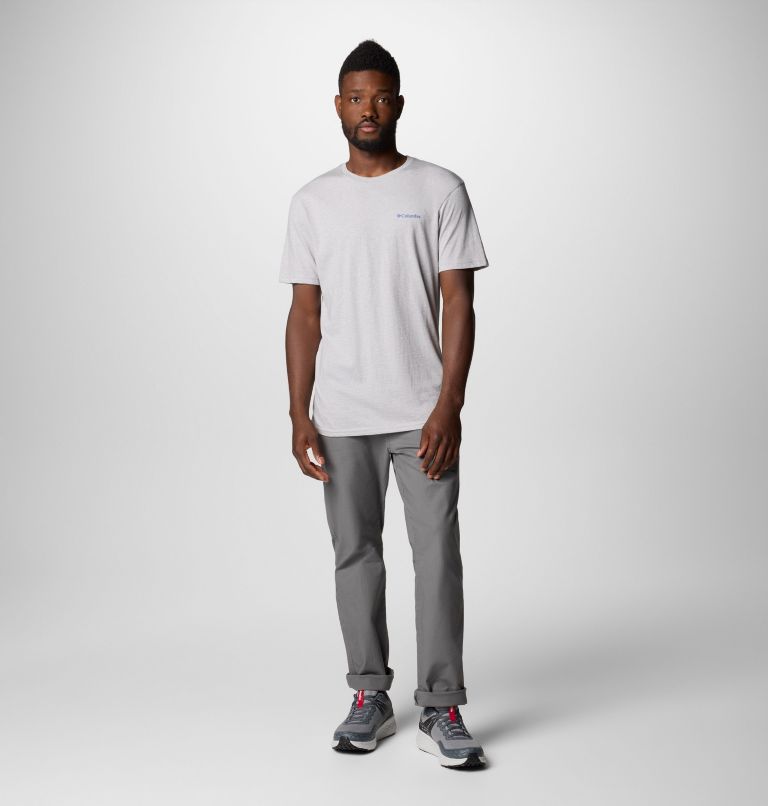 Men's North Cascades T-Shirt, Color: Columbia Grey Hthr, Hex Flag, image 3