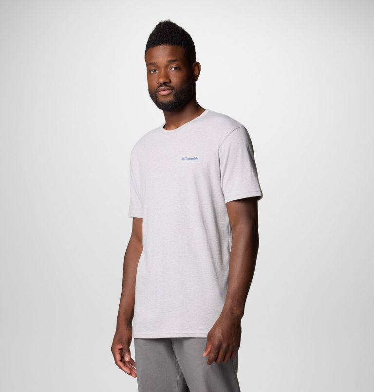 Men's North Cascades T-Shirt, Color: Columbia Grey Hthr, Hex Flag, image 4