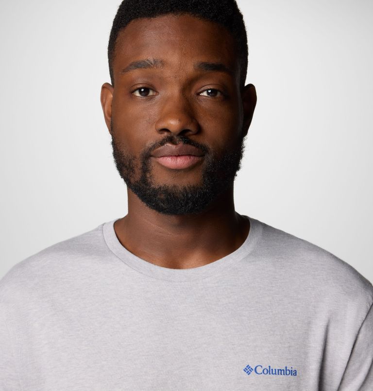 Men's North Cascades T-Shirt, Color: Columbia Grey Hthr, Hex Flag, image 5