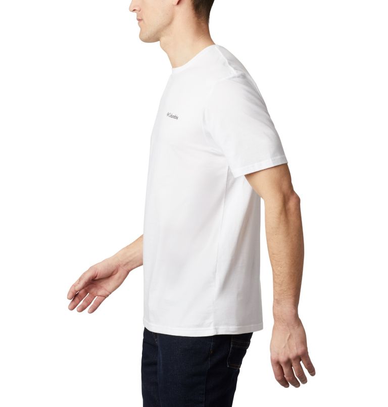 Camiseta de manga corta North Cascades para hombre, Color: White, image 3