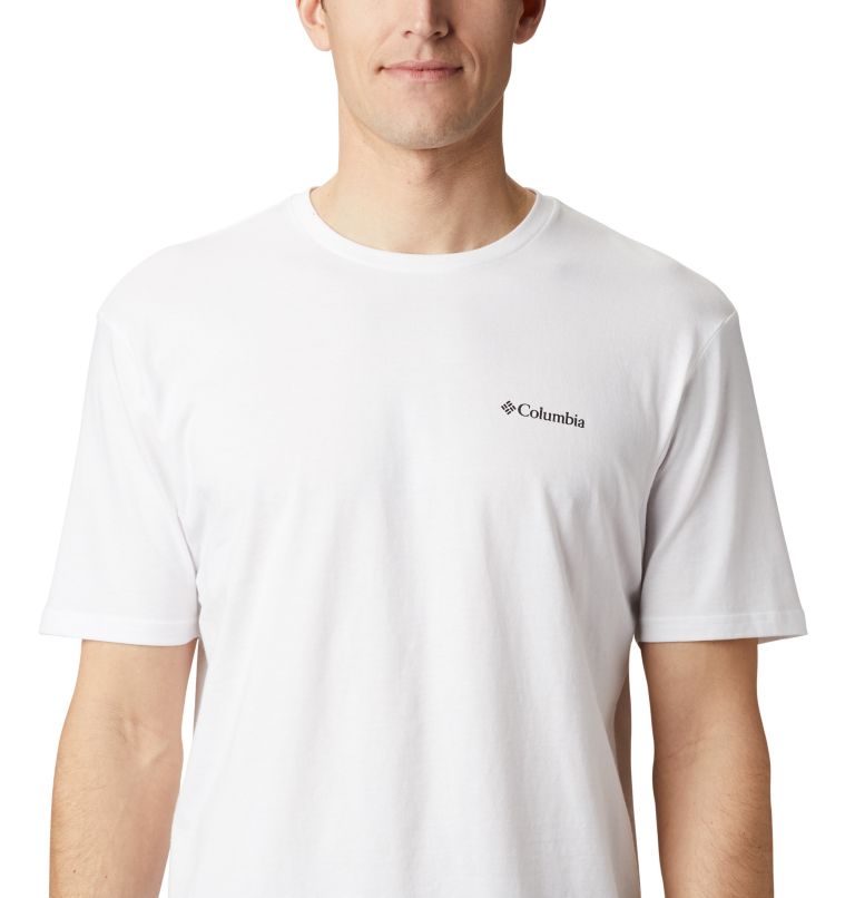 Camiseta de manga corta North Cascades para hombre, Color: White