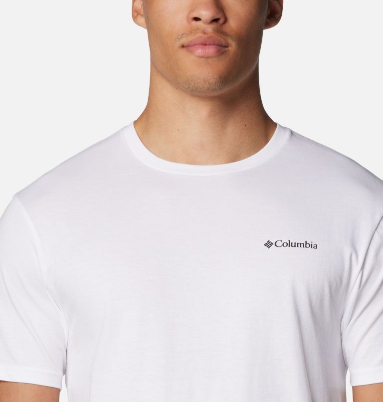 Camiseta de manga corta North Cascades para hombre, Color: White, CSC Box Logo, image 4