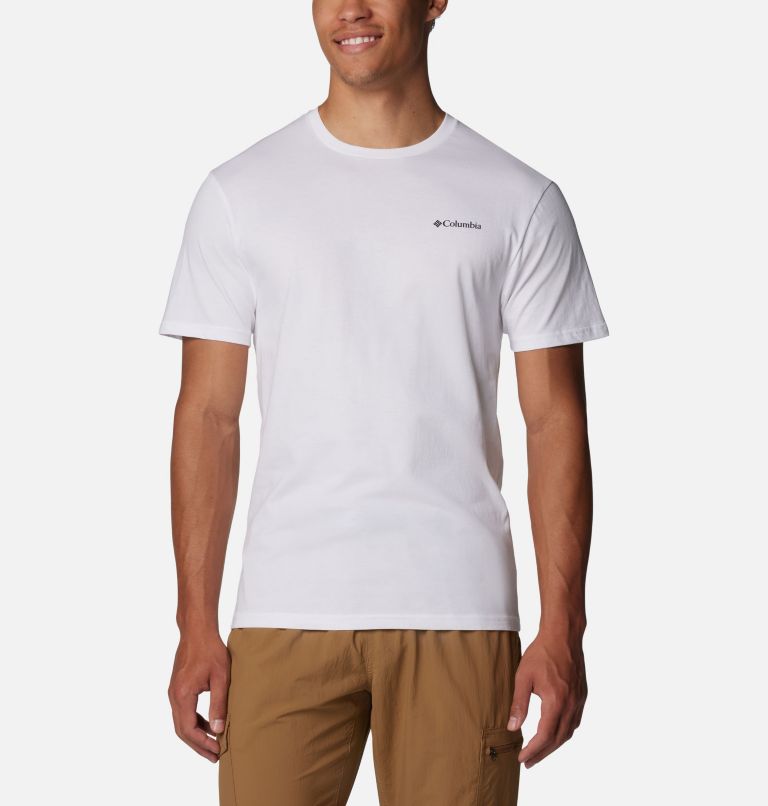Camiseta de manga corta North Cascades para hombre, Color: White, CSC Box Logo, image 2