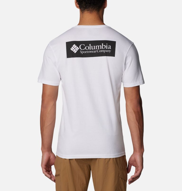 Camiseta de manga corta North Cascades para hombre, Color: White, CSC Box Logo, image 1