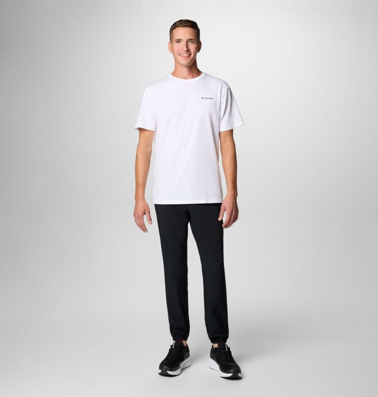 Camiseta de manga corta North Cascades para hombre, Color: White, Hex Flag, image 3