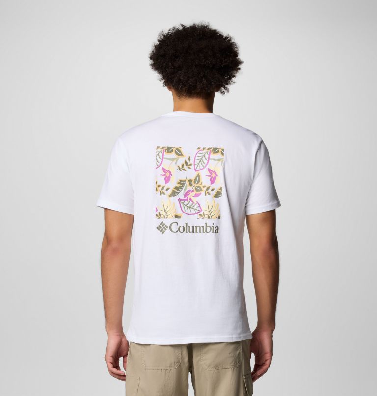 Men's North Cascades T-Shirt, Color: White, Pasteled Framed, image 1