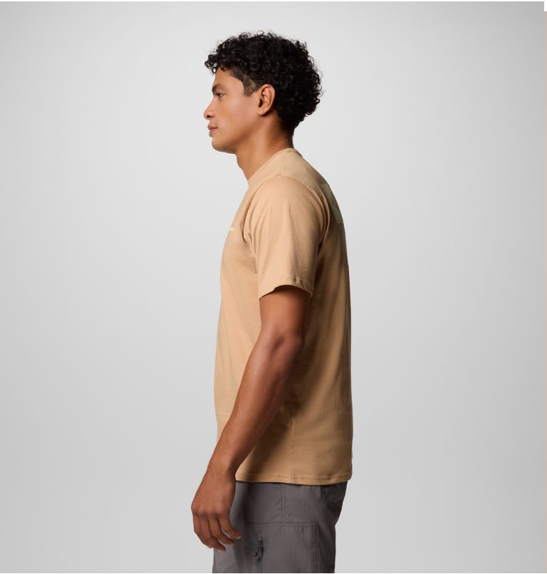 Camiseta de manga corta North Cascades para hombre, Color: Canoe, CSC Box Logo, image 3
