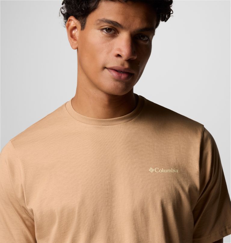 Camiseta de manga corta North Cascades para hombre, Color: Canoe, CSC Box Logo, image 4