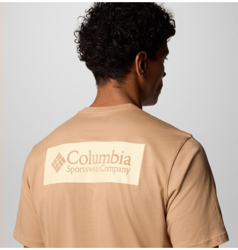 North Cascades Short Sleeve Tee, Color: Canoe, CSC Box Logo, image 5